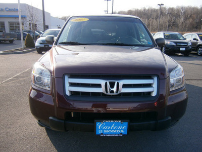 honda pilot 2007 maroon suv lx gasoline 6 cylinders all whee drive automatic 13502