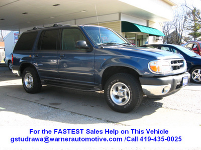 ford explorer 2000 blue suv 4x4 xlt v6 automatic with overdrive 45840