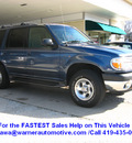 ford explorer 2000 blue suv 4x4 xlt v6 automatic with overdrive 45840