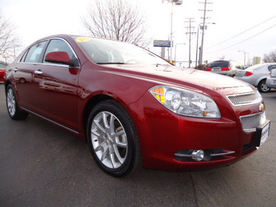 chevrolet malibu 2010 red sedan ltz 4 cylinders automatic 60007