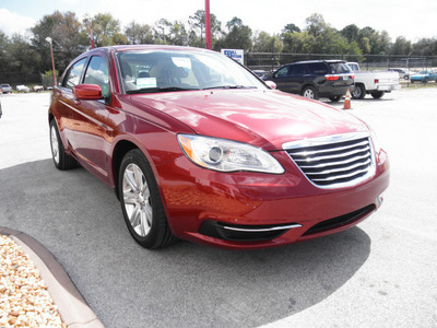 chrysler 200 2012 cherry red sedan touring flex fuel 6 cylinders front wheel drive automatic 34731