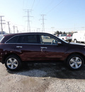 acura mdx 2012 dk  red suv tech ent awd 6 cylinders automatic with overdrive 60462