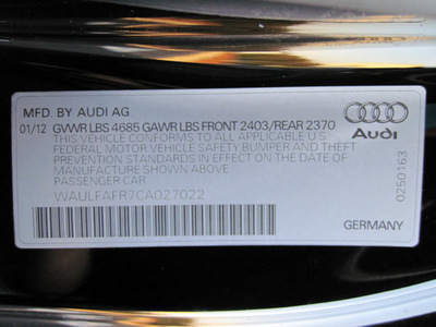 audi a5 2012 black coupe 2 0t quattro premium plus 4 cylinders 8 speed tiptronic 46410
