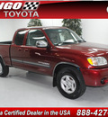toyota tundra 2004 red sr5 gasoline 8 cylinders rear wheel drive automatic 91731