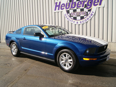 ford mustang 2007 vista blue coupe v6 premium 6 cylinders automatic 80905