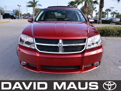dodge avenger 2008 red sedan r t gasoline 6 cylinders front wheel drive automatic 32771