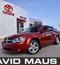 dodge avenger 2008 red sedan r t gasoline 6 cylinders front wheel drive automatic 32771