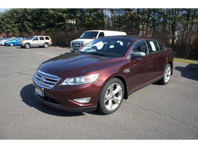 ford taurus 2010 dk  red sedan sho gasoline 6 cylinders all whee drive automatic with overdrive 08902