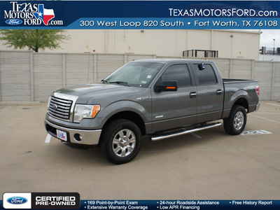 ford f 150 2011 gray xlt gasoline 6 cylinders 4 wheel drive automatic 76108