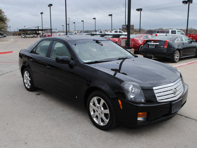 cadillac cts 2007 black sedan gasoline 6 cylinders rear wheel drive automatic 76087