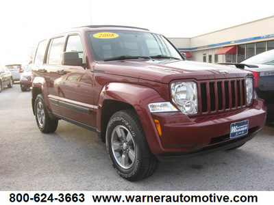 jeep liberty 2008 dk  red suv sport 6 cylinders automatic 45840