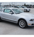 ford mustang 2012 silver coupe v6 premium 6 cylinders automatic 77388