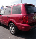 honda pilot 2004 red suv ex l gasoline 6 cylinders all whee drive automatic 32401