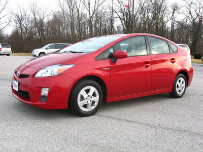 toyota prius 2010 red hybrid 4 cylinders front wheel drive automatic 45840