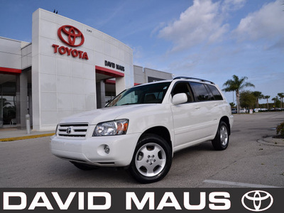 toyota highlander 2007 white suv limited 6 cylinders automatic 32771
