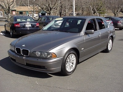 bmw 5 series 2003 gray sedan 530i gasoline 6 cylinders rear wheel drive automatic 06019