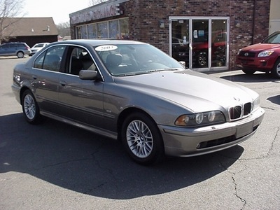 bmw 5 series 2003 gray sedan 530i gasoline 6 cylinders rear wheel drive automatic 06019