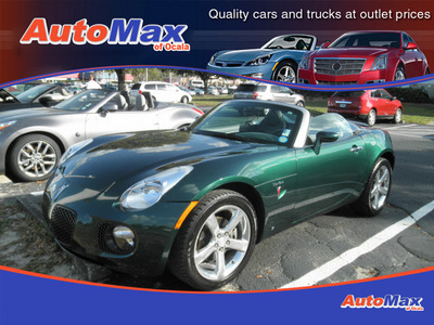 pontiac solstice 2007 green gxp gasoline 4 cylinders rear wheel drive 5 speed manual 34474