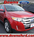 ford edge 2012 red sel gasoline 4 cylinders front wheel drive automatic 08753