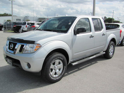 nissan frontier 2012 silver sv gasoline 6 cylinders 2 wheel drive automatic 33884