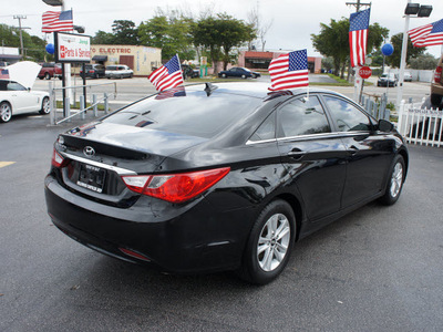 hyundai sonata 2011 black sedan gasoline 4 cylinders front wheel drive automatic 33021