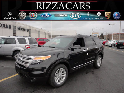 ford explorer 2013 black suv xlt 4x4 flex fuel 6 cylinders 4 wheel drive automatic with overdrive 60546