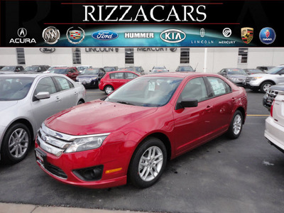 ford fusion 2012 red sedan s gasoline 4 cylinders front wheel drive automatic with overdrive 60546