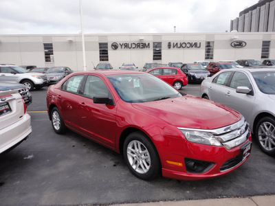 ford fusion 2012 red sedan s gasoline 4 cylinders front wheel drive automatic with overdrive 60546