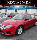 ford fusion 2012 red sedan s gasoline 4 cylinders front wheel drive automatic with overdrive 60546