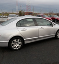 honda civic 2010 silver sedan lx gasoline 4 cylinders front wheel drive automatic 19153