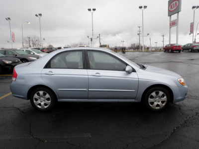 kia spectra 2008 lt blue sedan gasoline 4 cylinders front wheel drive automatic 19153