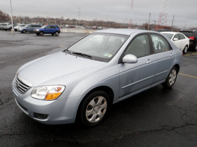 kia spectra 2008 lt blue sedan gasoline 4 cylinders front wheel drive automatic 19153