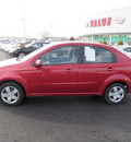 chevrolet aveo 2010 red sedan lt gasoline 4 cylinders front wheel drive automatic 19153