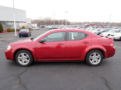 dodge avenger 2009 red sedan sxt gasoline 6 cylinders front wheel drive automatic 19153