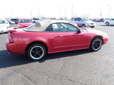 ford mustang 2002 red gt deluxe gasoline 8 cylinders rear wheel drive manual 19153