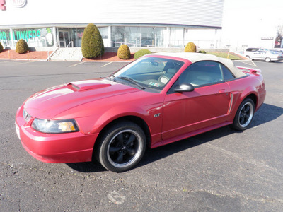 ford mustang 2002 red gt deluxe gasoline 8 cylinders rear wheel drive manual 19153