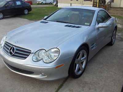 mercedes benz sl class 2004 silver sl500 8 cylinders automatic 77379