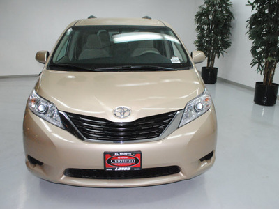 toyota sienna 2011 tan van le 8 passenger gasoline 6 cylinders front wheel drive automatic 91731