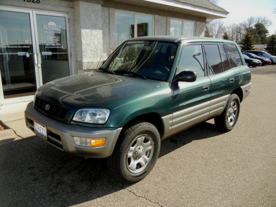 toyota rav4 2000 dk  green suv gasoline 4 cylinders front wheel drive automatic 55016