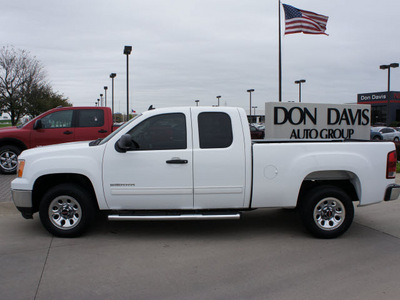 gmc sierra 1500 2010 white pickup truck sle flex fuel 8 cylinders 2 wheel drive automatic 76018