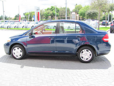 nissan versa 2008 blue sedan gasoline 4 cylinders front wheel drive automatic 33884