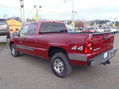 chevrolet silverado 1500 2004 red ls gasoline 8 cylinders 4 wheel drive automatic 98632