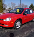 dodge neon 2000 red sedan highline gasoline 4 cylinders sohc front wheel drive automatic 61008