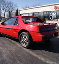 pontiac fiero 1985 red coupe se gasoline v6 rear wheel drive automatic 61008