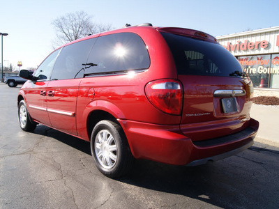 chrysler town country 2005 red van touring gasoline 6 cylinders front wheel drive automatic 61008