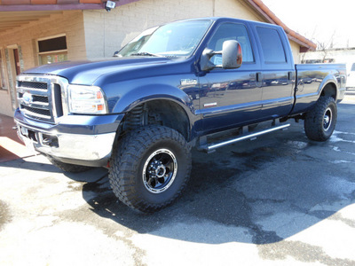 ford f 250 super duty 2006 blue xlt diesel 8 cylinders 4 wheel drive automatic 95678