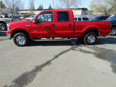 ford f 250 super duty 2006 red xlt diesel 8 cylinders 4 wheel drive automatic 95678