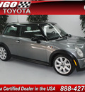 mini cooper 2003 gray hatchback s gasoline 4 cylinders front wheel drive 6 speed manual 91731