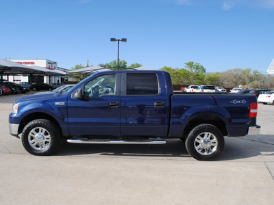 ford f 150 2007 blue xlt flex fuel 8 cylinders 4 wheel drive automatic with overdrive 76087