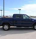 ford f 150 2007 blue xlt flex fuel 8 cylinders 4 wheel drive automatic with overdrive 76087